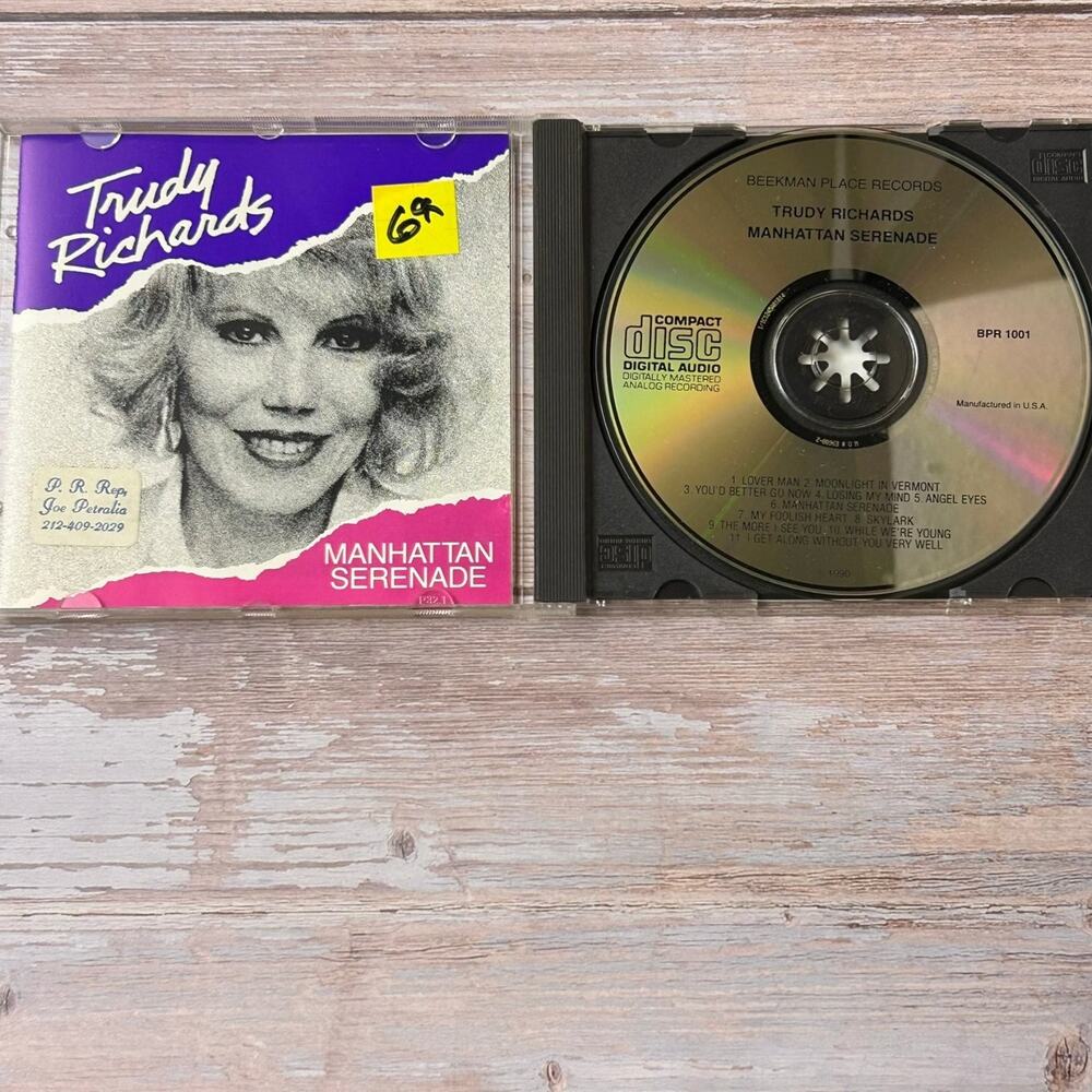 Trudy Richards – Manhattan Serenade CD Jazz Vocal Pop Beekman Place Records